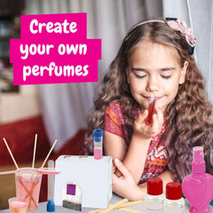 Science4you pour funnel measuring cups enables precise fragrance mixing and exploration.
