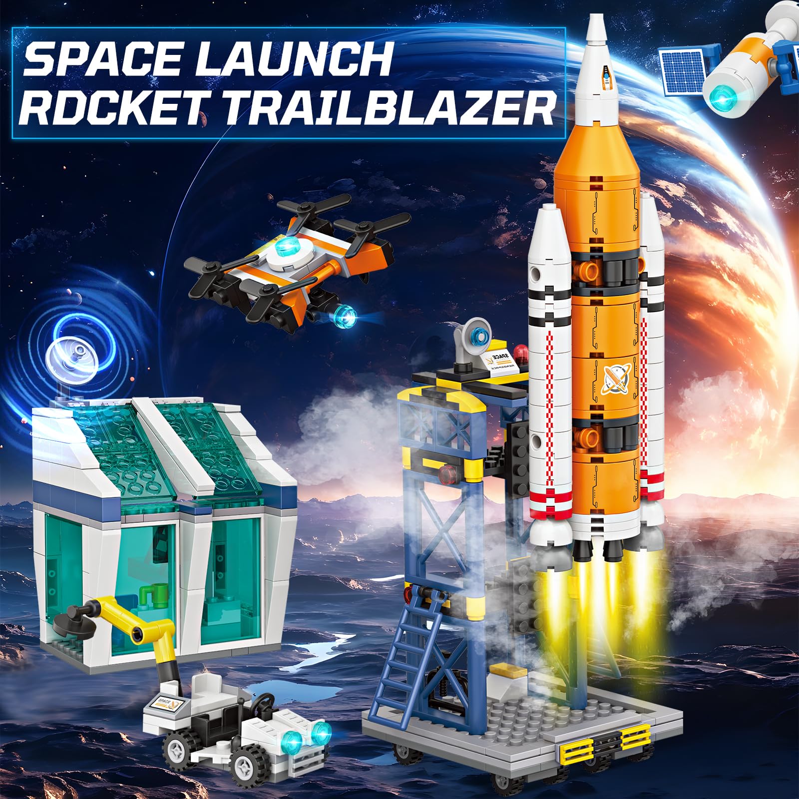 Sciencow Exploratory Blocks space shuttle image fuels imaginative play and engineering thinking.
