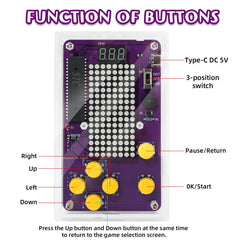 Close-up of ScienSta soldering board reveals clear instructions for beginner projects.