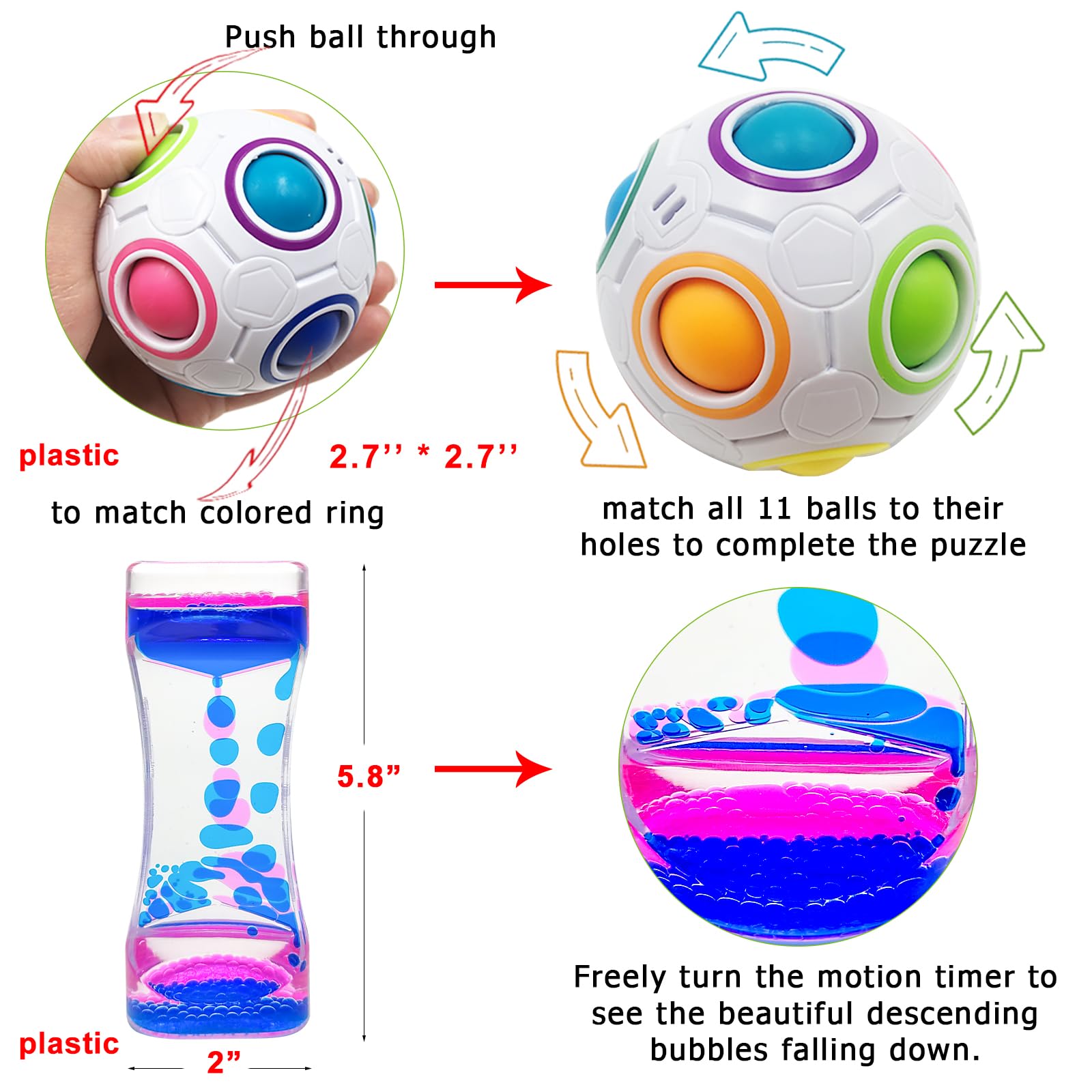 Scientoy squeeze grape ball - satisfying squeeze toy for stress relief