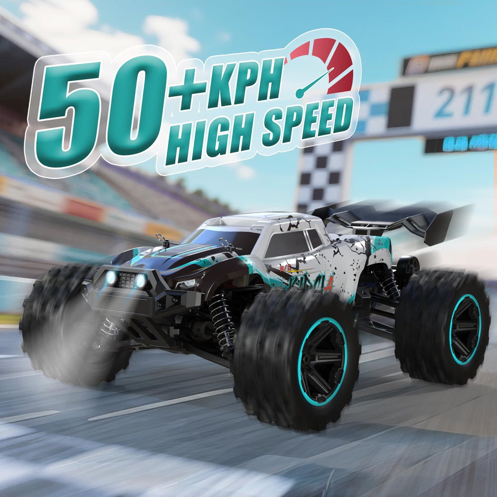 Scientoy RC car 50kmh top view shows compact form for agile handling