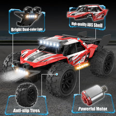 Scientoy 2.4GHz remote provides interference-free control for outdoor races.