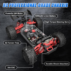 Scientoy RC car tires gripping mud and sand for stable control