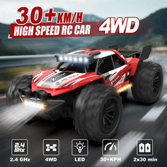 Scientoy RC truck 4WD front view showing rugged durability for outdoor racing.