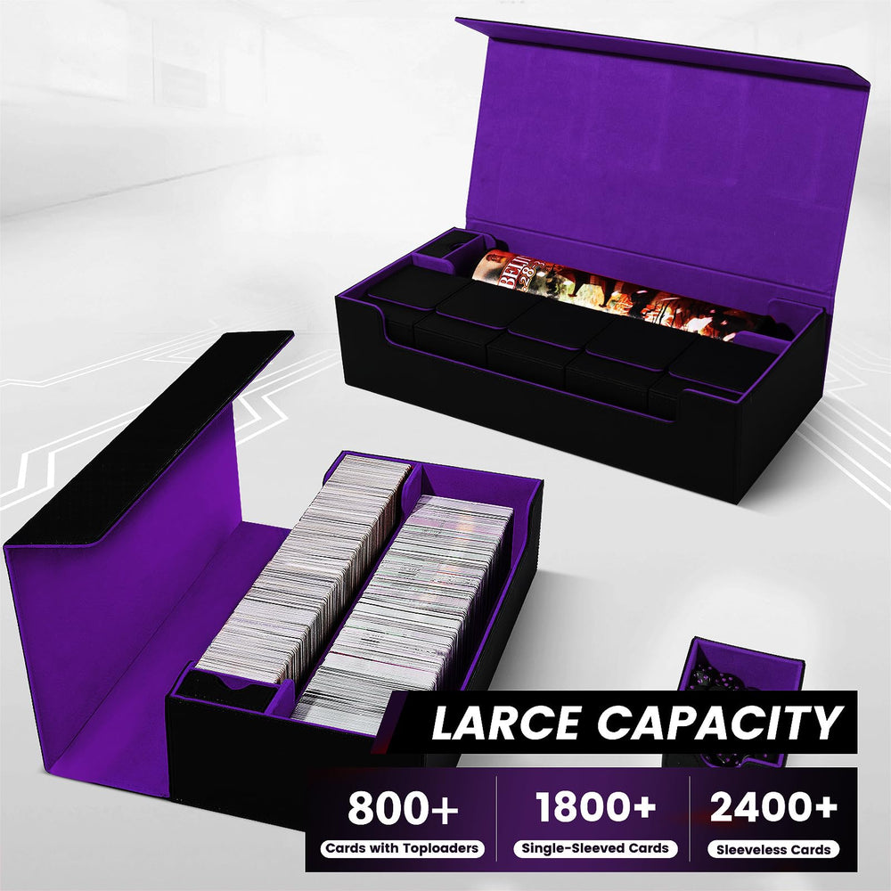 Scimi deck box holds 800+ sleeved cards for MTG, YuGiOh, and more