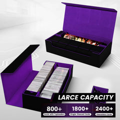 Scimi deck box holds 800+ sleeved cards for MTG, YuGiOh, and more