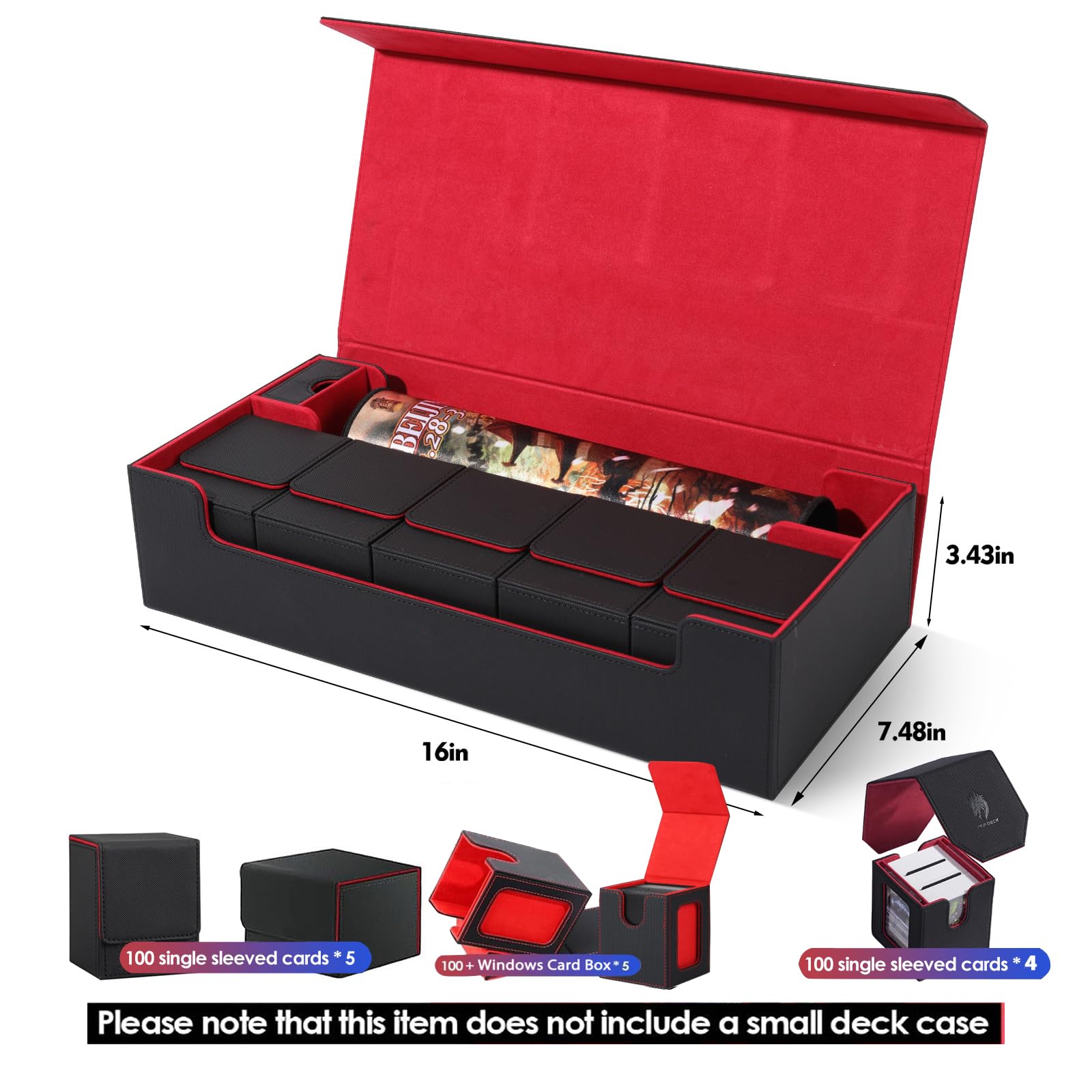 Magnetic seal with eight magnets prevents accidental opening.