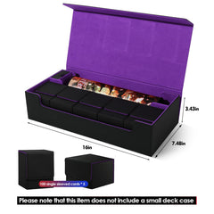 Scimi storage case interior with soft flannel lining cushions sleeves and cards