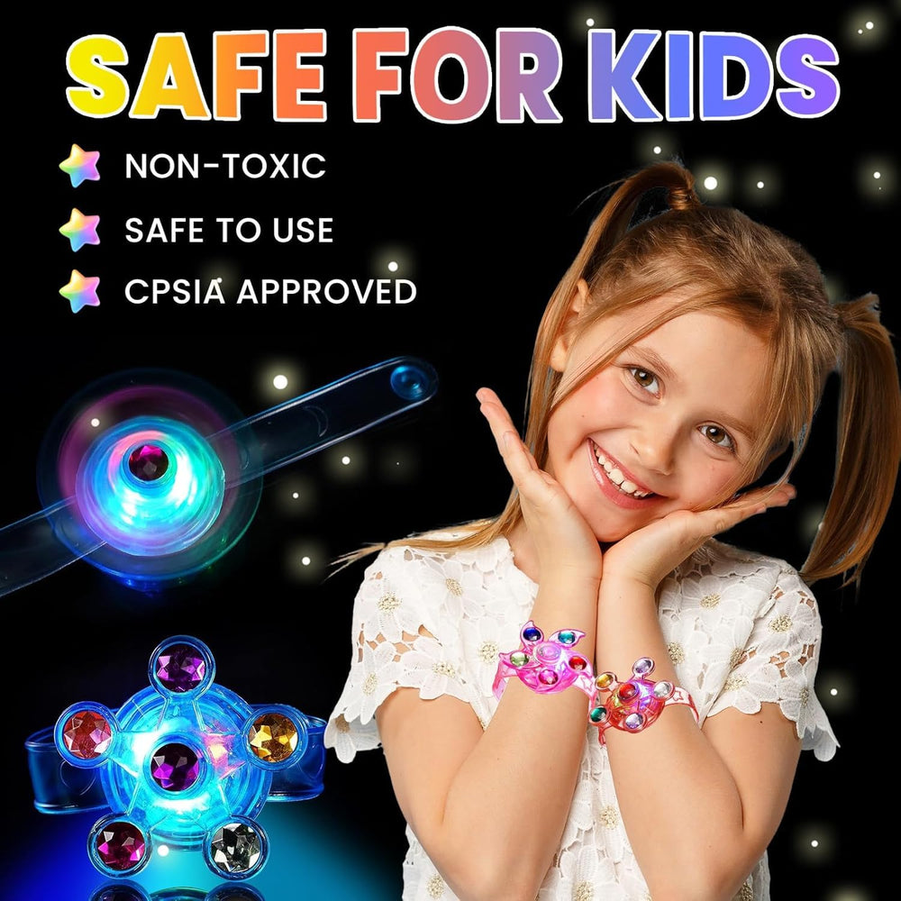 SCIONE eco-friendly bracelet uses safe materials for kid-friendly glow party accessories.