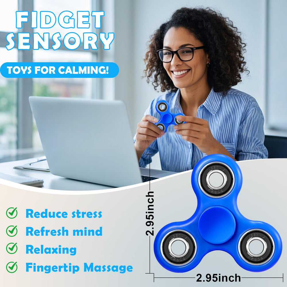 SCIONE fidget spinner compact 2-95 inch size for easy pocket play.