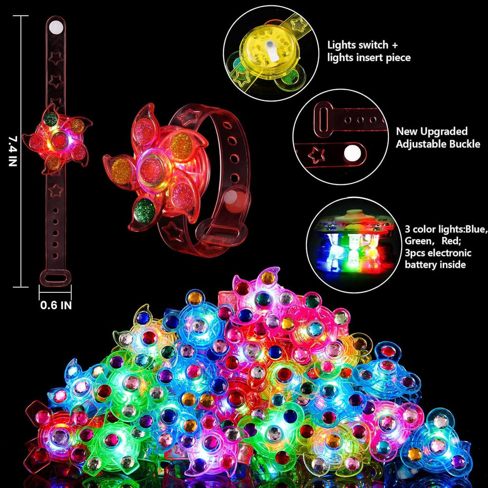 SCIONE party glow bracelets serve as fun goodie bag fillers and carnival prizes.