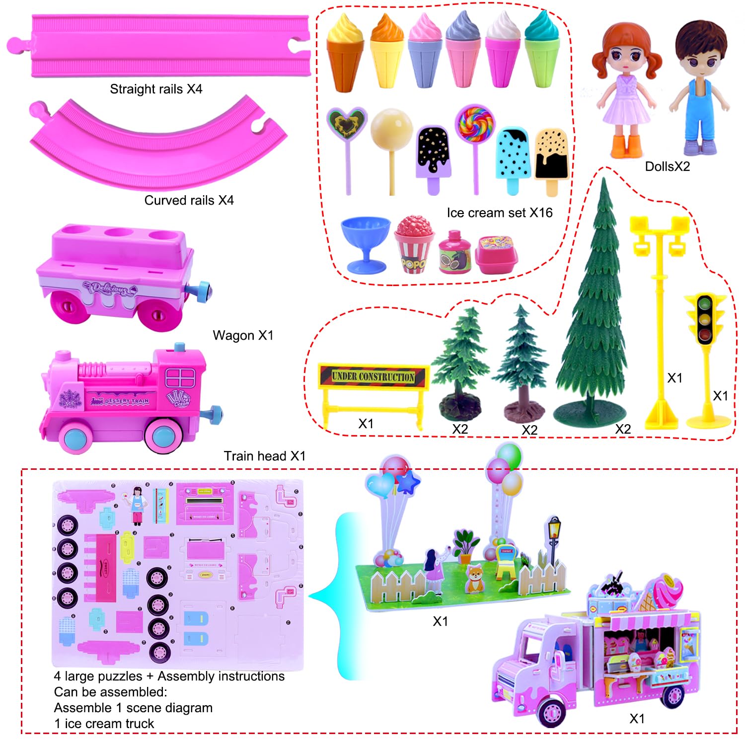 SCKTYZS Assembled 3D foam puzzles let kids pretend to run a party