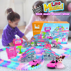 SCKTYZS princess doll scene invites imaginative play during track adventures.