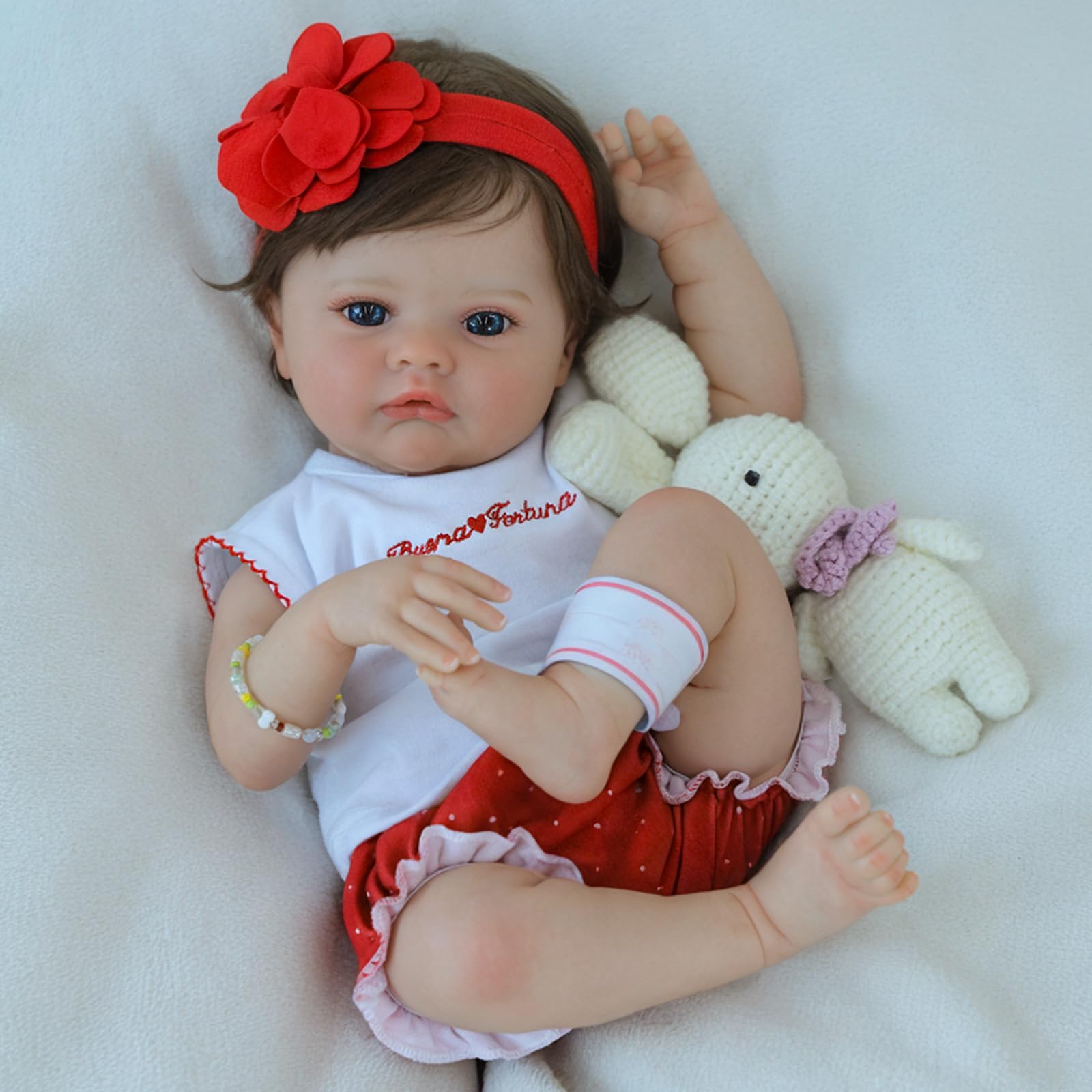 SCOM 18-inch doll hands and feet show delicate folds for realism.