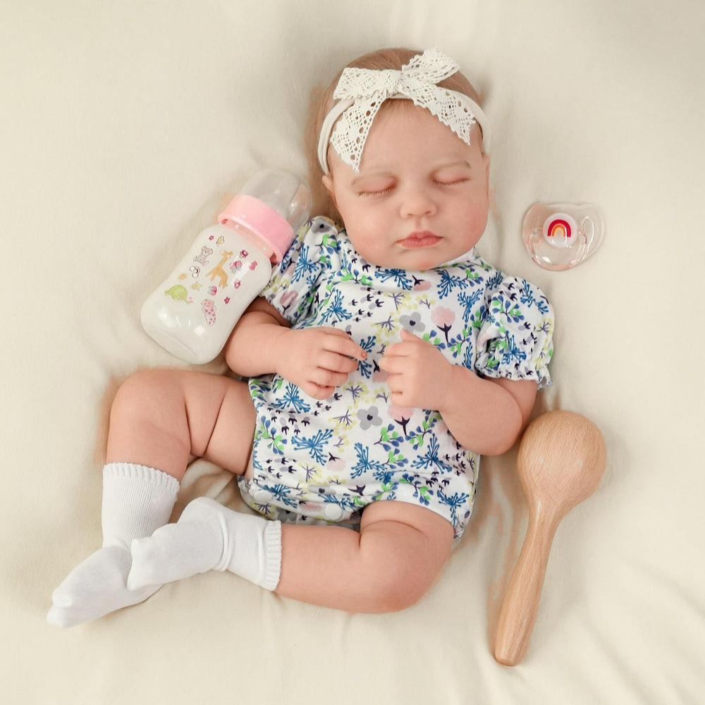 SCOM 20-Inch Reborn Doll lifelike face for realistic pretend play