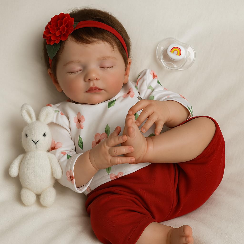 SCOM 20-inch magnetic soother and bottle for authentic play scenarios.