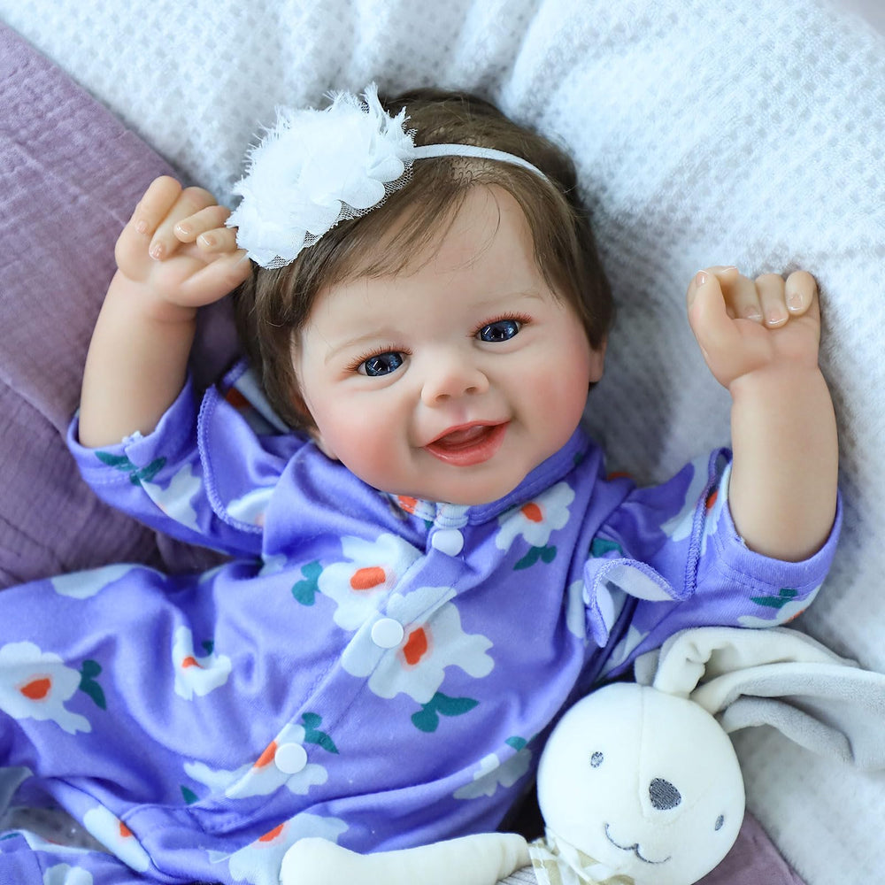 SCOM 20-inch reborn doll with rosy cheeks for imaginative play and nurturing moments
