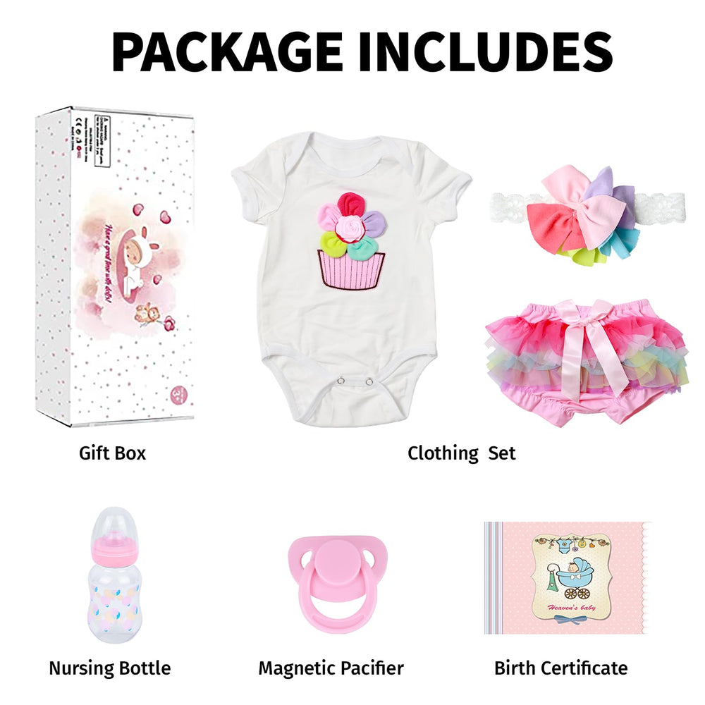 SCOM Anna ready for gifting, safe for ages 3+ and nurturing play