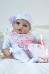 SCOM 16-inch doll with bright sparkling eyes inspires storytelling and nurturing moments.