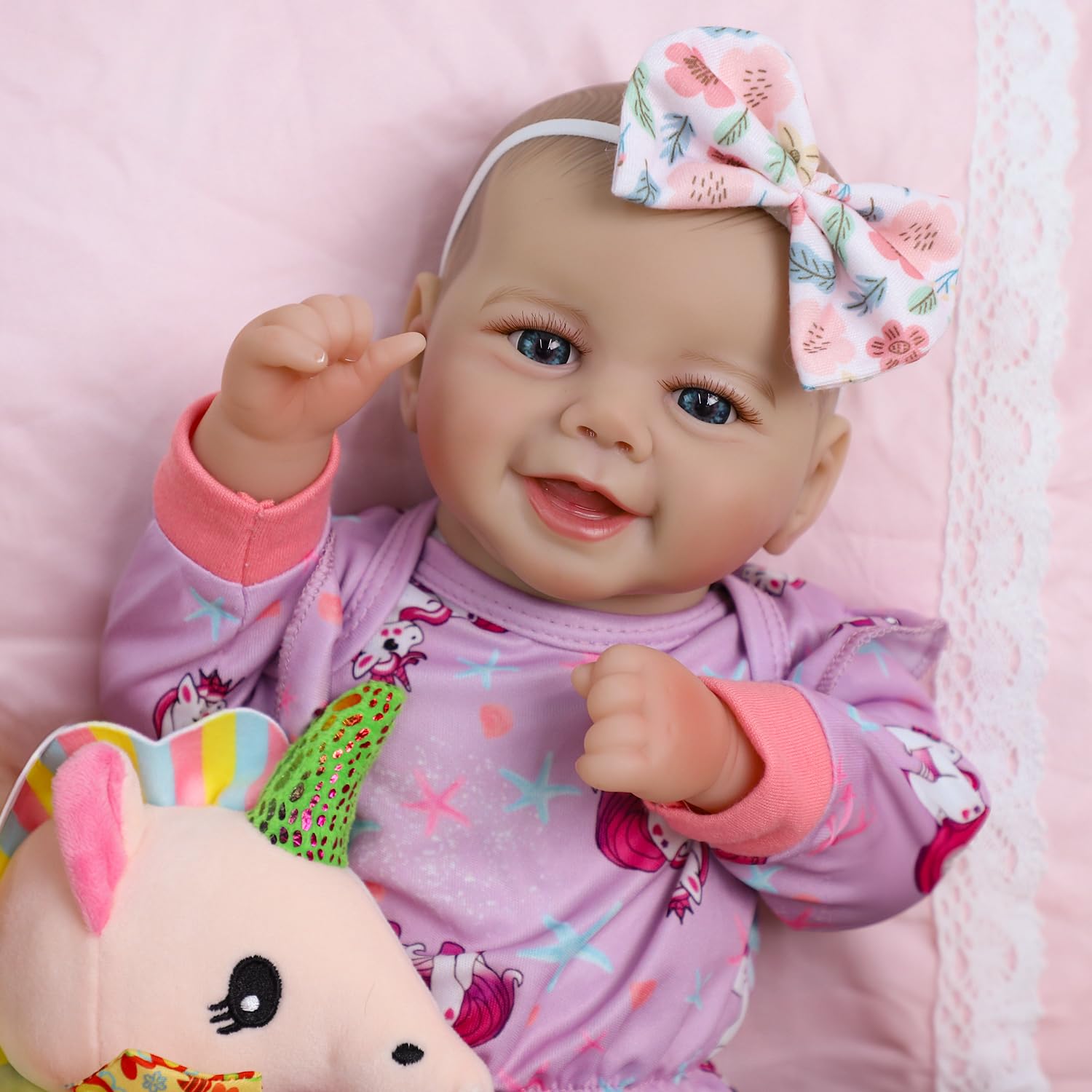 SCOM newborn care kit inspires nurturing roleplay.