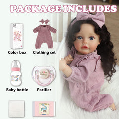 SCOM lifelike reborn doll birth certificate for a keepsake touch.
