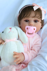 SCOM Lucy 18-inch doll with detailed hair for lifelike imaginative play.