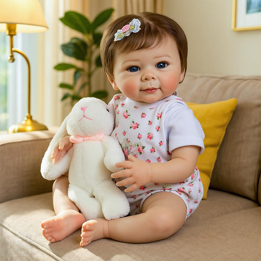 SCOM Realistic Reborn Baby Doll face with lifelike features for immersive play