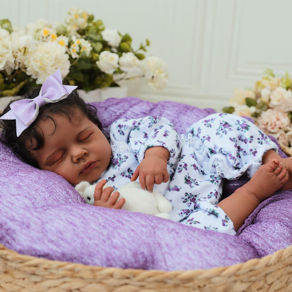 SCOM Reborn Baby Doll 20-inch face detail showing lifelike expression for imaginative play