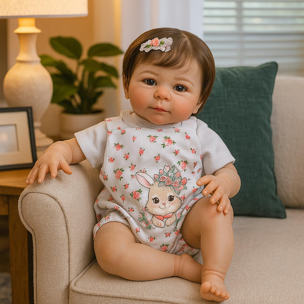 SCOM Reborn Doll hair styling with accessories for personalized looks