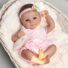 SCOM Reborn Baby Doll Girl hand-painted blushing and lashes for realism