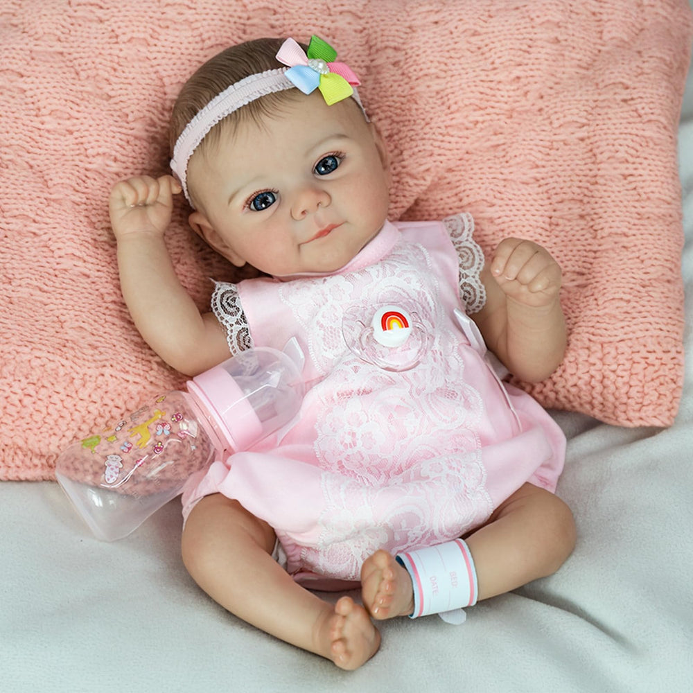 SCOM Reborn Baby Doll Girl promotes nurturing pretend play and storytelling