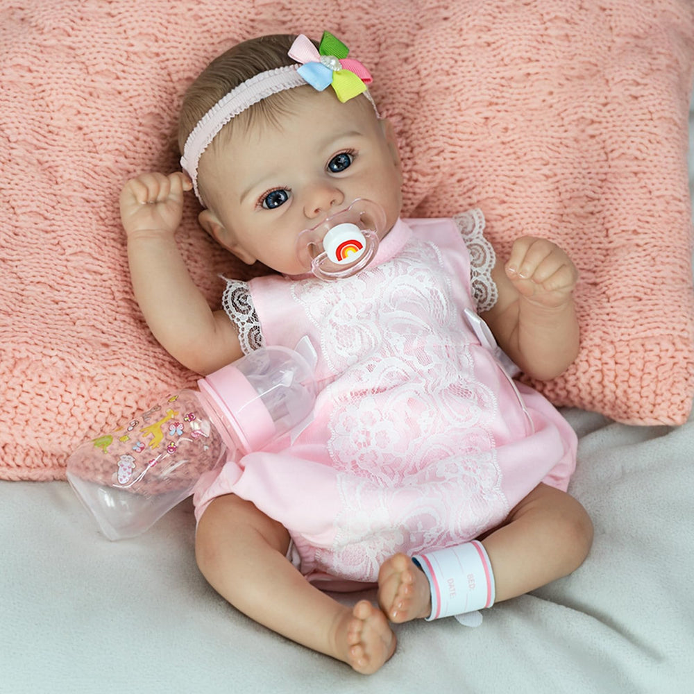 SCOM Reborn Baby Doll Girl soft-touch vinyl skin and weighted body feel