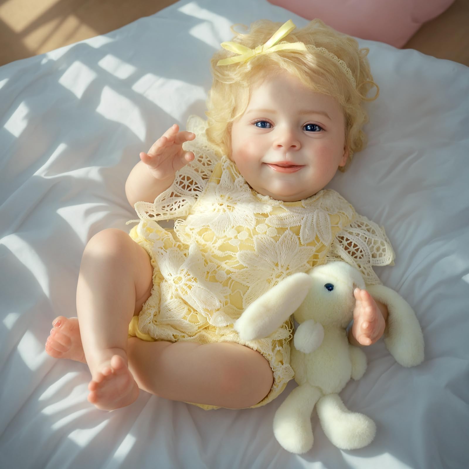 SCOM Reborn doll movable limbs for poseable daily pretend play