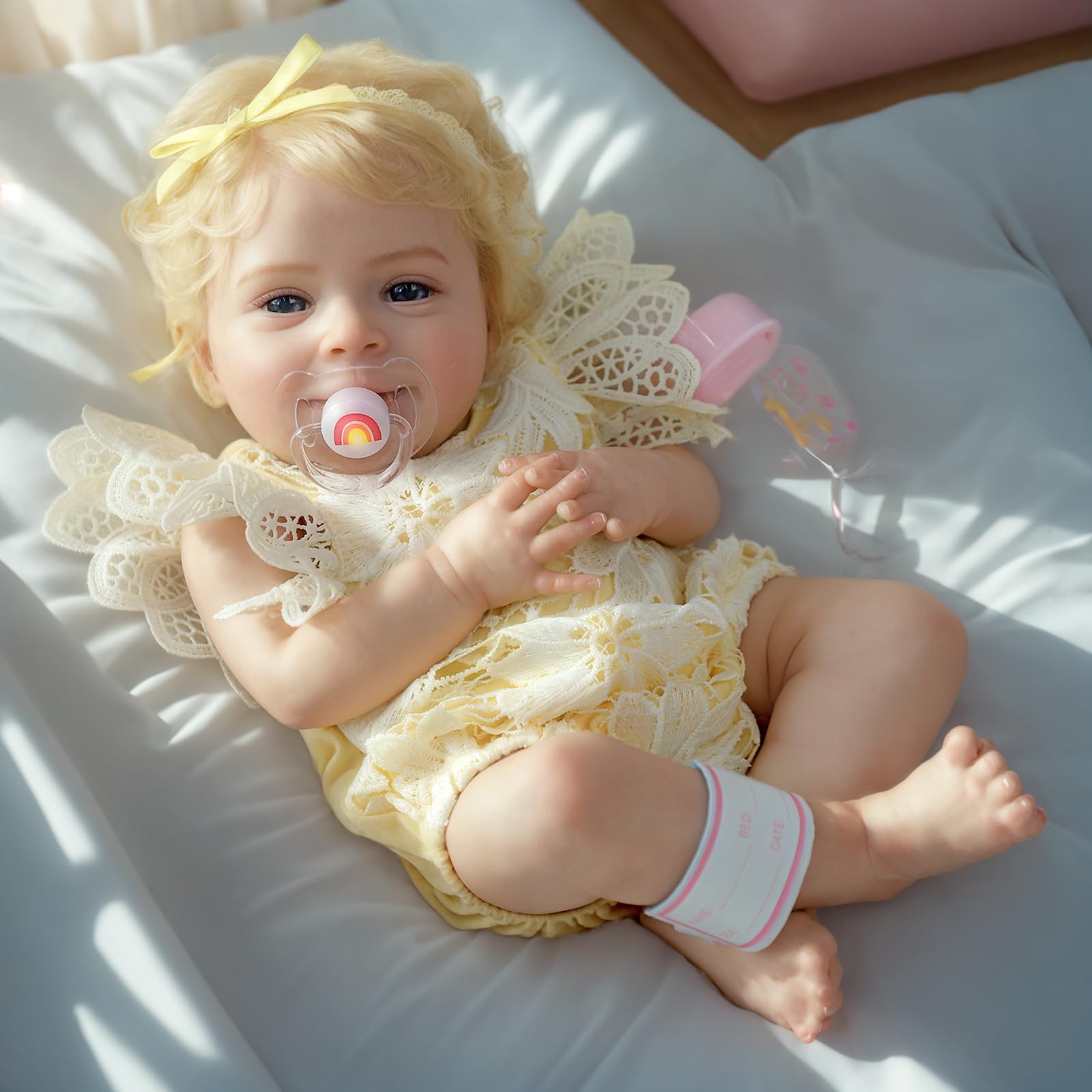 SCOM Reborn 18-inch realistic baby doll with lifelike facial features for imaginative play