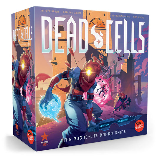 Scorpion Masqué Dead Cells board game cover showcasing undead exploration and cooperative play.