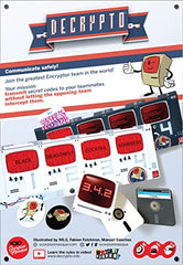 Scorpion Masqué Decrypto cards used to convey coded words.