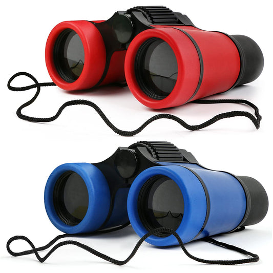 Scotamalone kids binoculars with soft rubber eyepieces for safe outdoor viewing