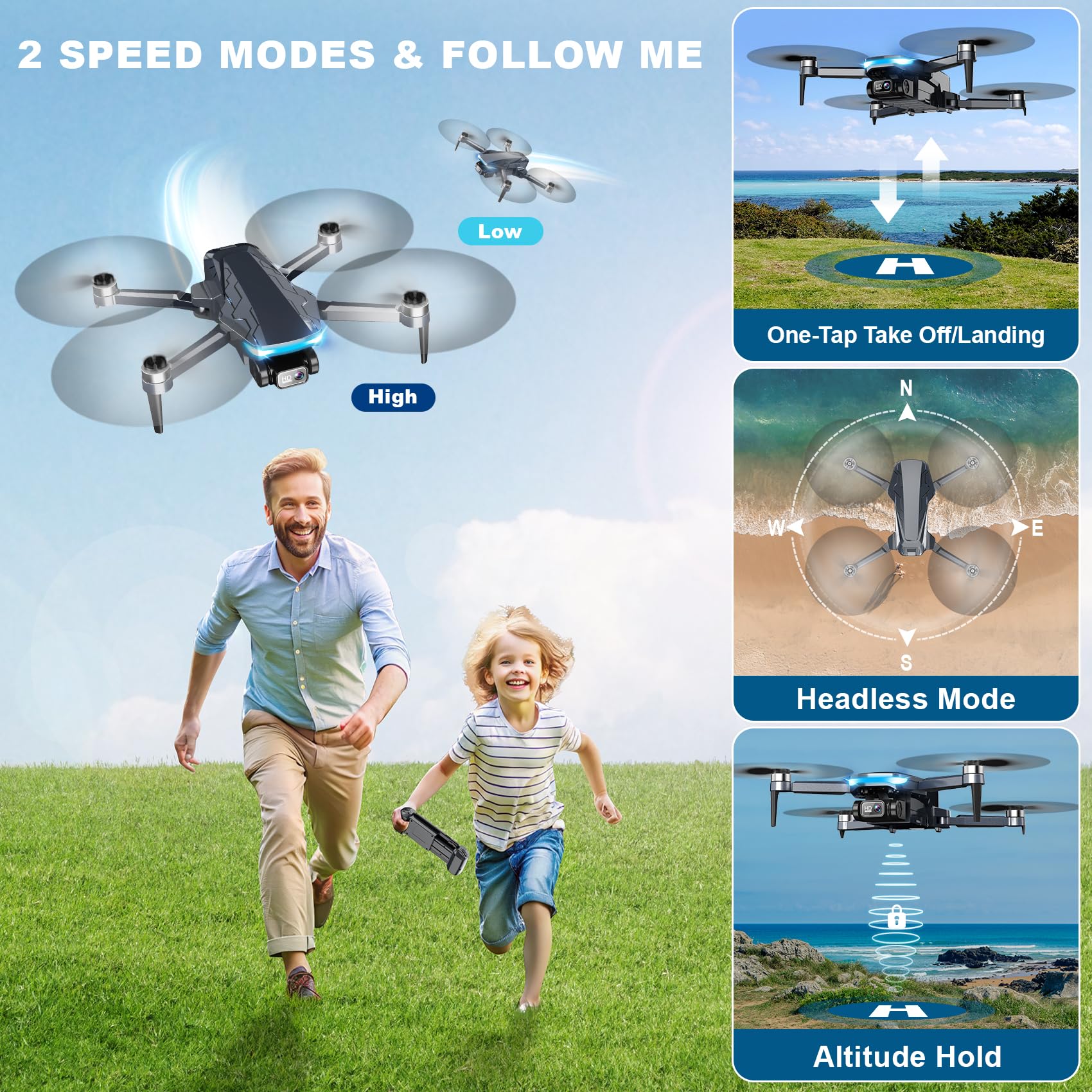 Scrubuz GPS Drone second battery extends flight time.