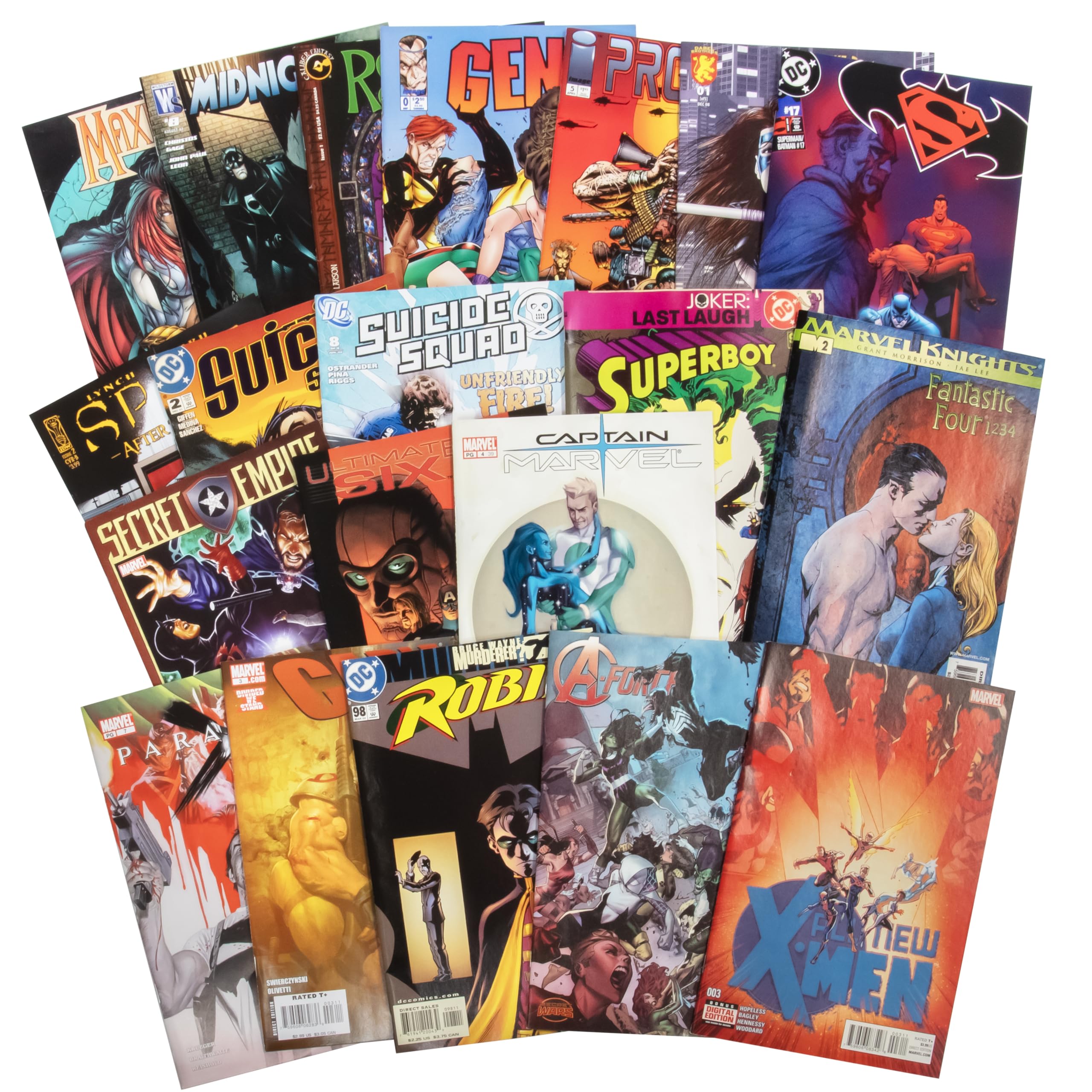 SCS Direct 20-assorted comics collection cover showing diverse heroes for collectors