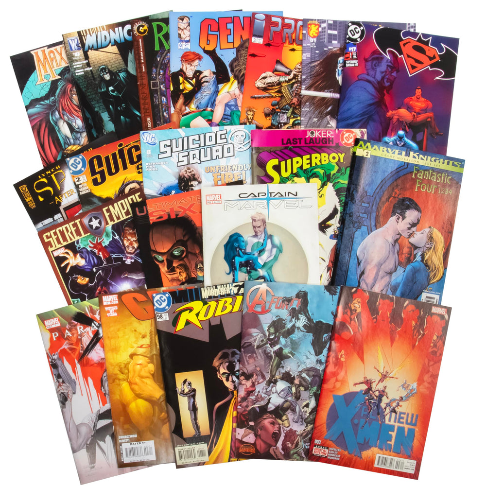 SCS Direct 20-assorted comics collection cover showing diverse heroes for collectors