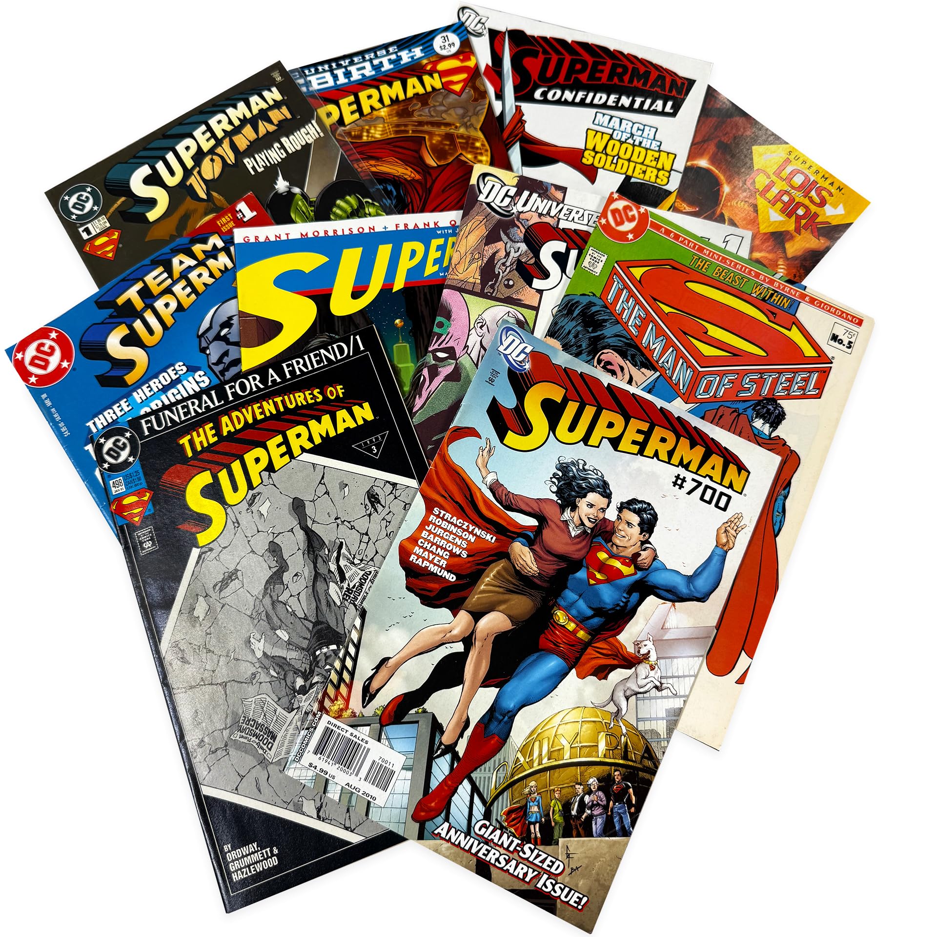 SCS Direct DC Superman Value Pack cover showcases bold hero artwork for collectors and kids, a gift option.
