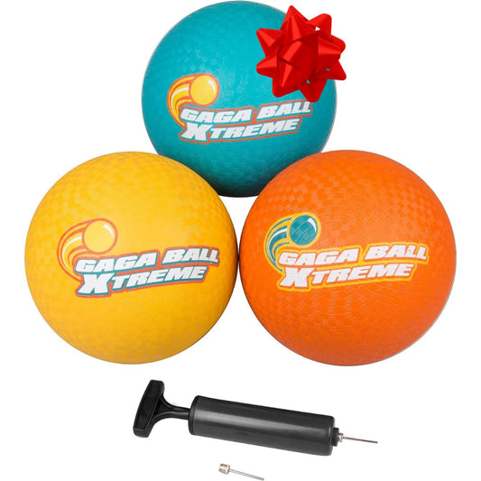 SCS Direct Gaga Ball 8.5 inch blue for outdoor play and dodgeball.