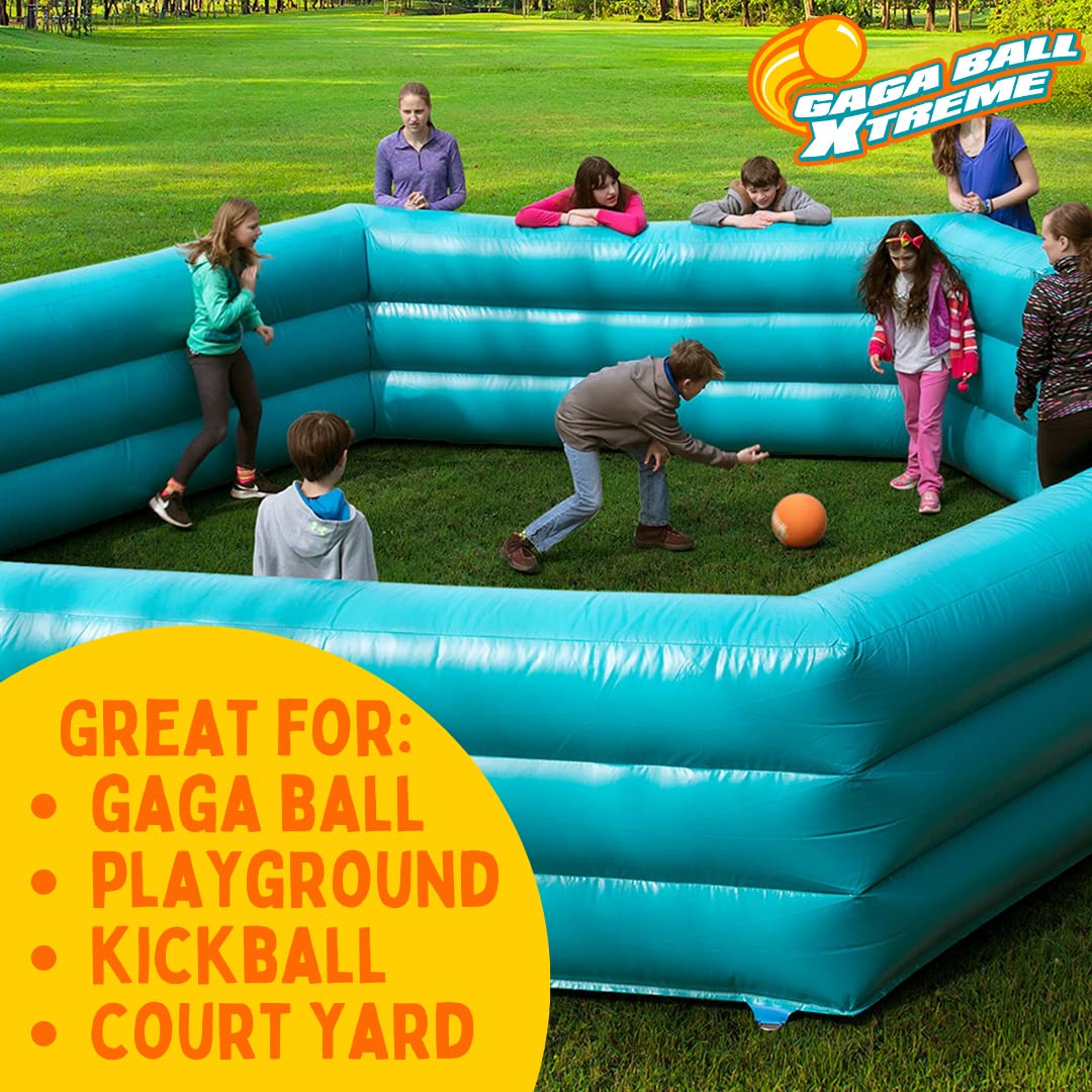 SCS Direct Gaga Ball blue pump included set for quick inflation