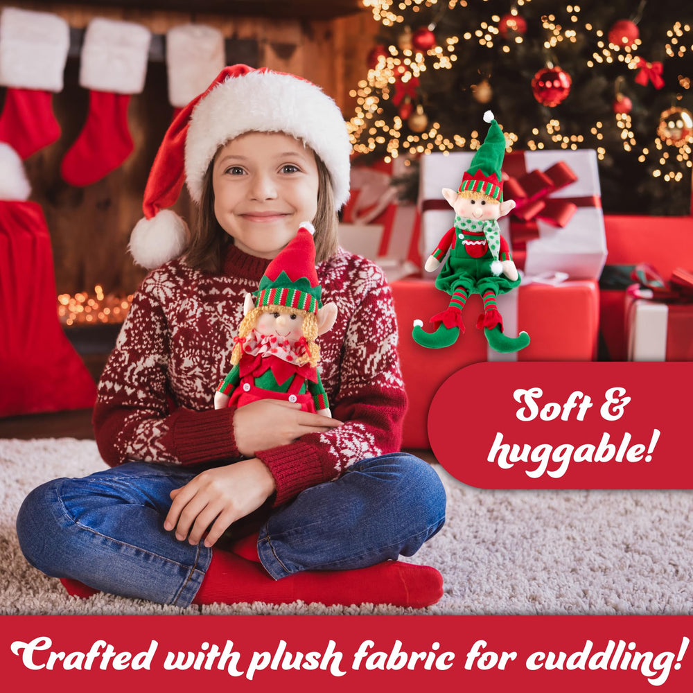 SCS Direct North Pole elf plush adds seasonal warmth to any room.