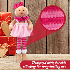 SCS Direct gingerbread stocking stuffer plush for warm holiday surprises