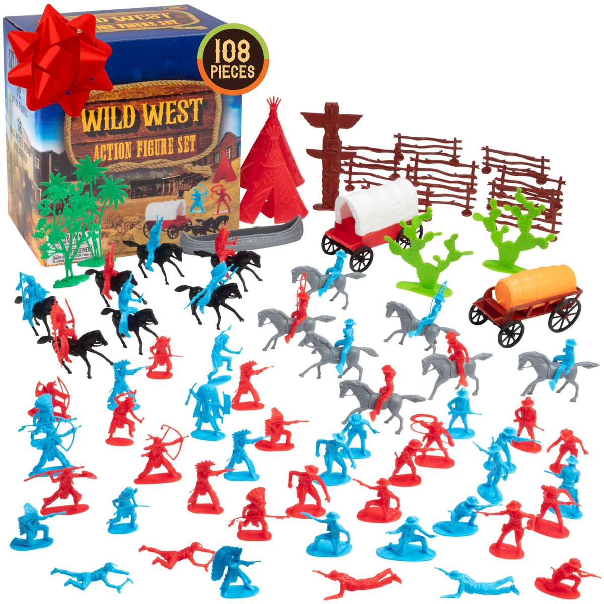 SCS Direct Wild West cowboy figures for imaginative play and diorama projects.