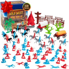 SCS Direct Wild West cowboy figures for imaginative play and diorama projects.
