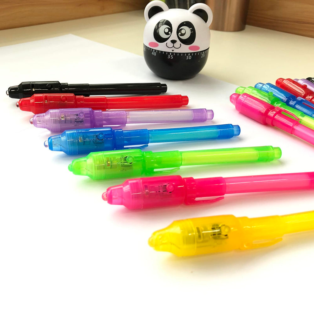 SCStyle Kids birthday activity idea using invisible ink pens