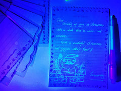 SCStyle Treasure hunt clues with UV reveal pens