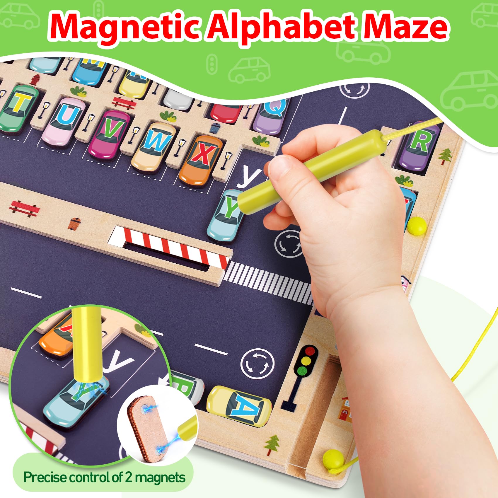Scuwtocn safe wooden construction with rounded edges for toddler-friendly learning